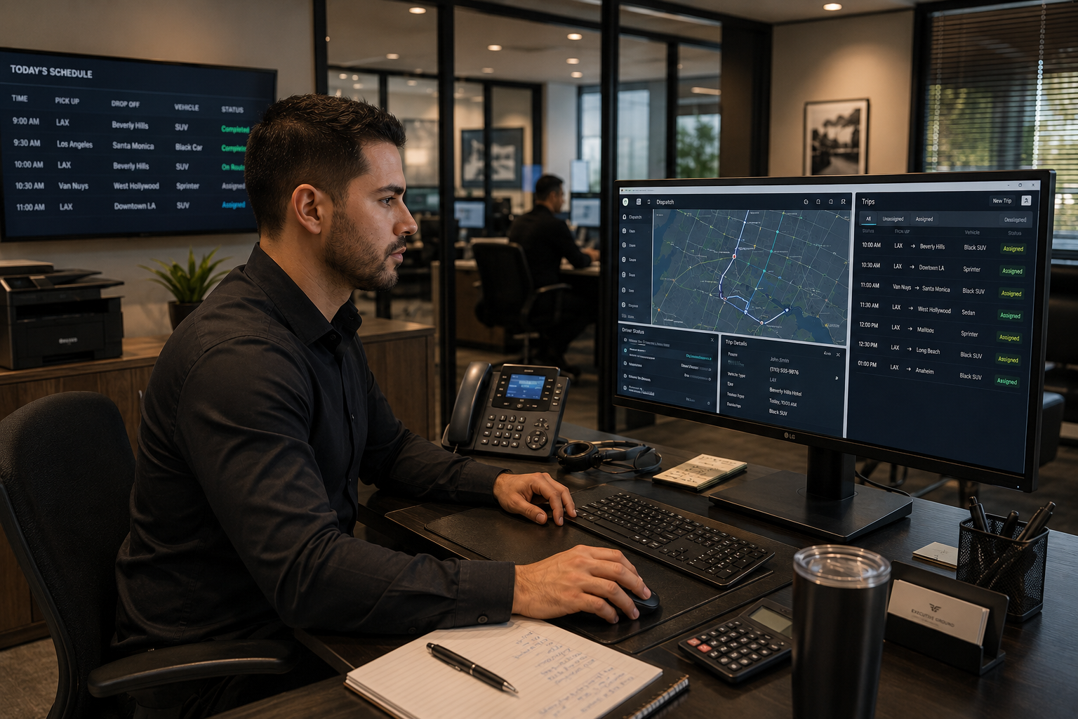 Royal Elite dispatch team at work